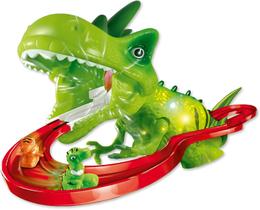 Brinquedo Pista Dino Túnel com Luz e Som Zoop Toys