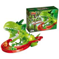 Brinquedo Pista Divertida Dino Túnel com Luz Zoop Toys
