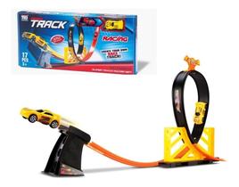 Brinquedo Pista Looping 360 C/ Carrinho Hype Speed 17 Peças Brinquedo Pista Looping 360 C/ Carrinho Hype Speed 17 Peças