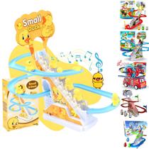 Brinquedo Pista Pintinhos Musical Escorregador Escada C Luz