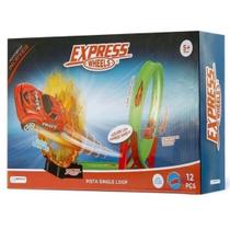 Brinquedo Pista Single Loop Multikids Br1017 Com 1 Carrinho E 12 Peças Express Wheels