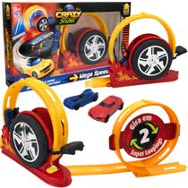 Brinquedo Pista Speed 1 Loop 360º + Lançador + 2 Carrinhos - BS TOYS