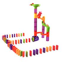 Brinquedo Pista Super Marbie Run Com Efeito Dominó 79 Peças Estimula a criatividade