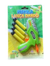 Brinquedo Pistola Lança Dardos c/ 4 Dardos Espuma -kit 2 un - Company kids