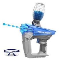 Brinquedo pistola lançador de bolinha de gel- AZUL