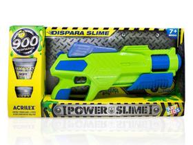 Brinquedo Pistola Power Slime Verde, Acrilex