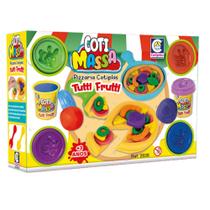 Brinquedo Pizzaria de Massinha Coti Massa Tutti Frutti + Acessórios de Cozinha Cotiplas - 2638 Brinquedo Pizzaria de Massinha Coti Massa Tutti Frutti + Acessórios de Cozinha Cotiplas - 2638