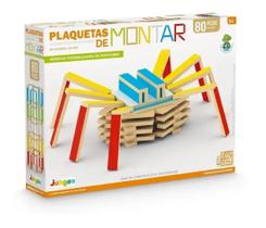 Brinquedo Plaquetas De Montar 80 Peças - Junges