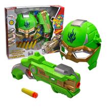 Brinquedo Plastico Lança Dardo Mascara De Super Heroi Nerf Dia Das Crianças - Verde Brinquedo Plastico Lança Dardo Mascara De Super Heroi Nerf Dia Das Crianças - Verde