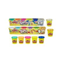 Brinquedo Play-Doh Super Silver Gold Pack Com 6 Unidades Sortidos Hasbro Brinquedo Play-Doh Super Silver Gold Pack Com 6 Unidades Sortidos Hasbro