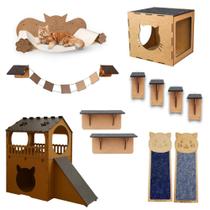 Brinquedo Playground Completo Para Gatos Em Mdf Brinquedo Playground Completo Para Gatos Em Mdf