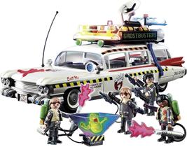 Brinquedo Playmobil Ghostbusters Ecto-1A com bonecos e acessórios