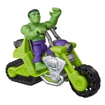 Brinquedo Playskool Super Hero Adventures Marvel Hulk com tanque