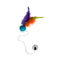 Brinquedo Plumas e Penas Elastic Ball para Gatos - Cores Sortidas Brinquedo Plumas e Penas Elastic Ball para Gatos - Cores Sortidas
