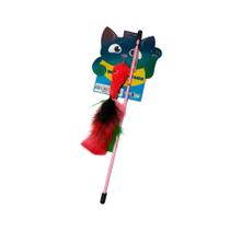 Brinquedo Plumas e Penas Varinha Fishing Mouse para Gatos - Cores Sortidas