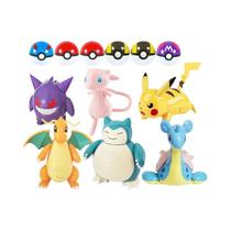 Brinquedo Pokémon - Bola de Deformação Pikachu, Mewtwo e Gyarados - Presente para Crianças