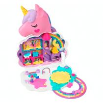 Brinquedo Polly Pocket Kit Salão Do Unicórnio HKV51 - Mattel