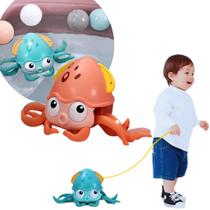 Brinquedo Polvo 2 em 1 Mexe Tentáculos Dentro e Fora da Água