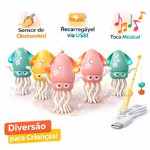 Brinquedo Polvo Dançante Musical Sensor de Obstáculos Recarregável USB