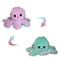 Brinquedo Polvo De Pelúcia Reversível Feliz e Bravo 20cm