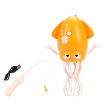 Brinquedo Polvo Elétrico Dançarino Sensor Criança Diversão Cor:Amarelo