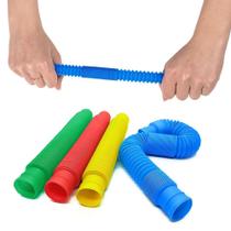 Brinquedo pop tube sensory anti-stress