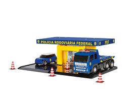 Brinquedo Posto Rodoviário Federal C/ Carro E Guincho - Poliplac