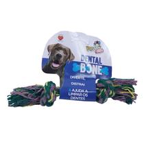 Brinquedo Power Pets Dental Bone com nó - Tamanhos Mini, P, M e G - para Cachorro