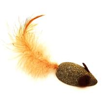 Brinquedo pra gato Ratinho Sisal Catnip divertido com penas