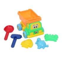 Brinquedo Praia Caminhão Caçamba Com Acessórios Pica Pau