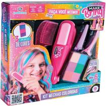 Brinquedo Prancha Colorir Cabelo Salão de Beleza Brinquedo Infantil Mechas Coloridas Pinte Cabelo