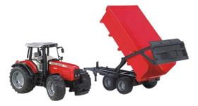 Brinquedo Premium Trator Massey Ferguson 1:16 Bruder 7480