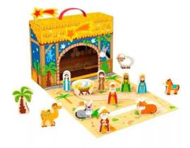 Brinquedo Presépio Natal Caixa Divertida Tookytoy 15 Peças