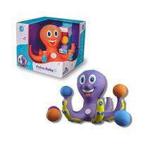 Brinquedo Primeira Infância Polvo Baby com Bolinhas e Disposito Sonoro - Adijomar Brinquedos