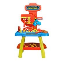 Brinquedo Primeira Oficina Faz de Conta Completo com Ferramentas Capacete Infantil Presente Dia das Crianças Brinquedo Primeira Oficina Faz de Conta Completo com Ferramentas Capacete Infantil Presente Dia das Crianças