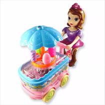 Brinquedo Princesa Sofia no Carrinho de Sorvete Músical