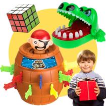 Brinquedo Pula Pirata Crocodilo Morde Dedo Jacaré Dentista ENVIO IMEDIATO