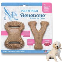 Brinquedo Puppy Para Cães Benebone Wishbone Dentalchew Bacon