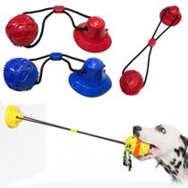 Brinquedo Puxador Mordedor Para Cachorro Com Ventosa Para Fixar No Chão/Parede Divertido Pet LR-0258
