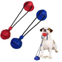Brinquedo Puxador Mordedor Porta Petisco Para Cachorro Com Ventosa Para Fixar LR-0257