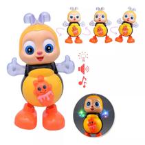 Brinquedo que Dança Abelha Dançarina Emite Som e Luz
