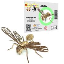 Brinquedo Quebra Cabeça 3D Abelha Mdf