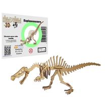 Brinquedo Quebra Cabeça 3D Dinossauro Espinossauro Mdf