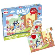 Brinquedo Quebra Cabeça Bluey 60 Peças Jogo Memória Elka