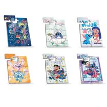 Brinquedo quebra cabeca brasilflex mini lilo & stitch