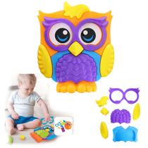 Brinquedo Quebra Cabeça Corujinha Infantil Monta Desmonta Brinquedo Quebra Cabeça Corujinha Infantil Monta Desmonta