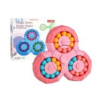 Brinquedo Quebra-Cabeça Cubo Mágico Para Crianças, Alívio Do Estresse, Fidget Spinner Inteligente De