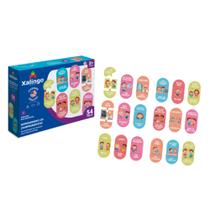 Brinquedo Quebra-Cabeça Didático Infantil Aprendendo Cumprimentos Inglês - 54 peças - Xalingo 12832
