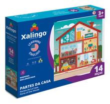 Brinquedo Quebra-cabeça Didático Partes Da Casa Em Inglês
