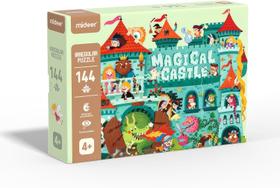 Brinquedo Quebra Cabeça Divertido Castelo Mágico 144 Peças MD3156